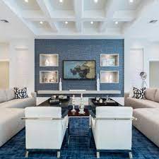 Navy blue dining room reveal! Coffered Ceiling Living Room Ideas Photos Houzz