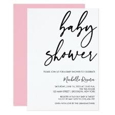 Simple Baby Shower Invitation It 39 S A Girl Spring Gifts Beautiful Diy Simple Baby Shower Invitations Simple Baby Shower Baby Shower Invitations For Boys
