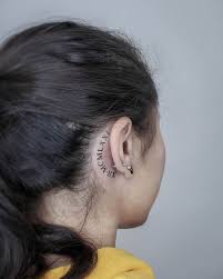 The chinese symbolism behind butterflies is a great source of inspiration for meaningful tattoo designs. Peekaboo 25 Behind The Ear Tattoos That Are Hidden Gems