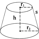 What is the formula for volume of a right cylinder? Conical Frustum Calculator