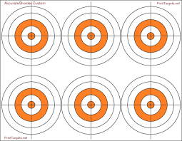 All targets are available as pdf documents and print on standard 8.5 x 11 paper. Create Your Own Precision Custom Shooting Targets For Free Daily Bulletin