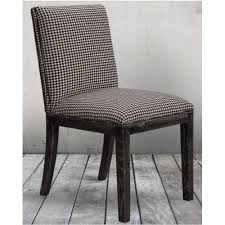Black And White Houndstooth Chair Black White Houndstooth Dining Chairs Set Of 2 Black And White Dining Room White Dining Room Trendy Dining Room