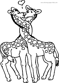 Giraffe S In Love Color Page Giraffe Coloring Pages Valentines Day Coloring Page Valentine Coloring Pages