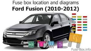 Clock if equipped press the right control to move. Fuse Box Location And Diagrams Ford Fusion 2010 2012 Youtube