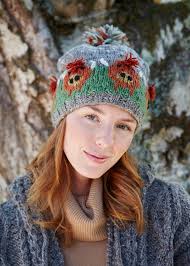 Let this hat be the only item with prints in. Hand Knitted Highland Cow Bobble Hat Lambland
