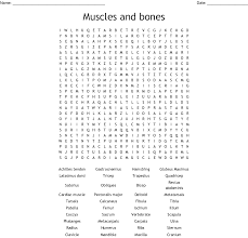 This photographic print is digitally printed on archival photographic paper resulting in vivid, pure color and exceptional detail that is suitable for museum or gallery display. Muscles And Bones Word Search Wordmint