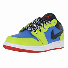 Air Jordan 1 Low Bg Photo Blue Chilling Red Cyber Black 553560 470