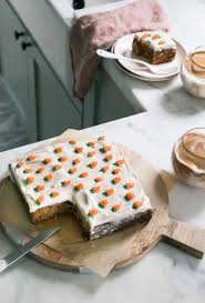 Mini Carrot Cake With Brown Butter Cream Cheese Frosting A Cozy Kitchen Recipe In 2020 Pumpkin Sheet Cake Mini Carrot Cake Spring Recipes Dessert