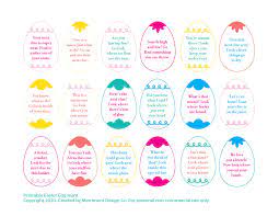 At that spot, hide another egg with a clue to the next spot. Free Printable Easter Scavenger Hunt Clues For Kids And Tweens Merriment Design