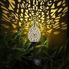 Ulmisfee Garden Solar Lights Pathway Outdoor Solar Stakes Lights Wate