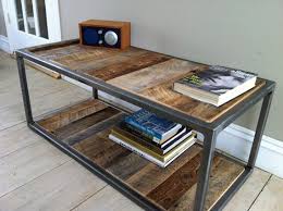 Marble, glass top, retro, nesting, and contemporary are just a few of our a statment coffee table will set the scene in your living area or open plan space. Coffee Table Modern Industrial Wood Steel Bricklayers Style Coffee Table Featuring Reclaimed Barnwood 1 Furniture Design Homemade Furniture Timber Furniture