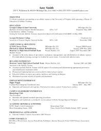Personal Trainer Resume Sample Beginner Athletic Training Resume Skills List Resume Skills