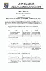 Lelang Jabatan Kota Depok 2017 Masuki Tahap Pemeriksaan Kesehatan Http Www Depoknet Com Lelang Jabatan Kota Depok 2017 Masuki Taha Lelang Pemerintah Tanggal