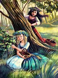 The story revolves around the rise and fall of balladyna, a fictional slavic queen. Balladyna And Alina By Vasylissa On Deviantart Illustration Art Art For Kids