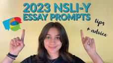 NSLI-Y Essays: 2023 Prompts | Tips + Advice - YouTube