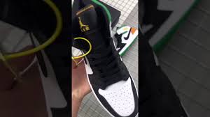 Nike Air Jordan 1 Mid Se White Laser Orange Lucky Green Gs Bq6931 101 Previews Youtube