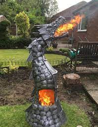 Fire Breathing Dragon Log Wood Burner Gas Bottle Chimenea Game Of Thrones Dragon Fire Pit Wood Burner Backyard