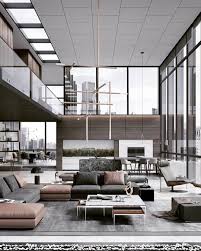 Describe This Penthouse In One Word The Chicago Penthouse Is A Modern Interior Project Including An Open P Living Room Loft Luxury Interior Luxury Living Room