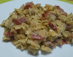 Cremige Krautfleckerl A La Carbonara Rezept Rezept Carbonara Rezept Krautfleckerl Rezept Rezepte