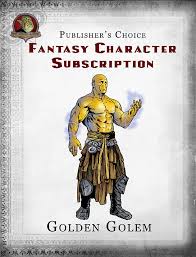 If you have a good gold character, try getting characters of the same realm. Publisher S Choice Fantasy Characters Gold Golem Fat Goblin Games Publisher S Choice Subscription Drivethrurpg Com