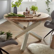 Wohnling Design Esstisch Boha Rund O 120 Cm X 75 Cm Akazie Massiv Holz Landhaus Esstisch 4 Personen Ku Esszimmertisch Esstisch Landhausstil Massivholztisch
