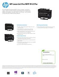 This manual comes under the category printers and has been rated by 1 people with an average of a 7.5. Hp Laserjet Pro Mfp M127fw Manualzz
