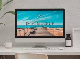 Free Modern Workstation Imac Mockup Design Mockup Planet In 2020 Mockup Design Imac Website Template Design