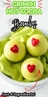 Grinch Hot Cocoa Bombs Christmas Food Diy Hot Chocolate Christmas Hot Chocolate