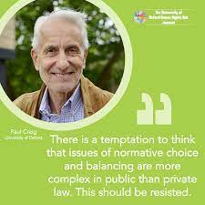 Visiting professor of english law. Paul Craig Responds To Aparna Oxford Human Rights Hub Facebook