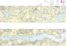 Noaa Nautical Chart 12237 Rappahannock River Corrotoman River To Fredericksburg