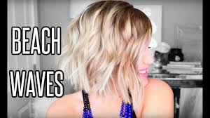Creating beachy waves in short hair is effortless: Beach Waves For Short Hair Youtube