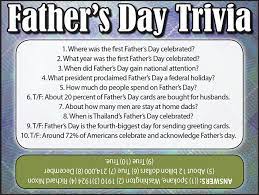 Just like all other months have their own significance, june also does. Father S Day Trivia Jamestown Gazette