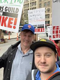 Shoutout to the legendary Al Jean for supporting striking writers in NYC  today!!! : r/TheSimpsons
