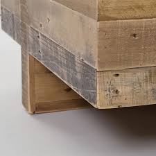 The urban port round mango wood coffee table with splayed metal legs, brown and black. Emmerson Reclaimed Wood Block Side Table