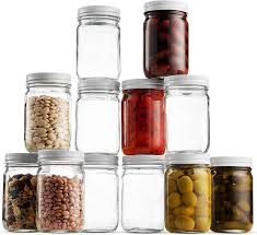 Check spelling or type a new query. Amazon Com Glass Mason Jars 12 Pack Regular Mouth Jam Jelly Jars Metal Airtight Lid Usda Approved Dishwasher Safe Usa Made Pickling Preserving Decorating Canning Jar Craft And Dry Food Storage 12