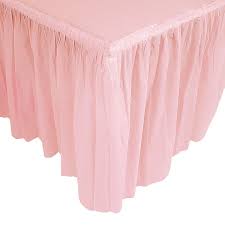 Pleated Light Pink Table Skirt Oriental Trading Table Skirt Pink Table Table Covers