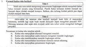 Check spelling or type a new query. Menyimpulkan Persamaan Isi Dua Teks Zuhri Indonesia