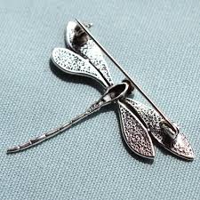 silver dragonfly brooch