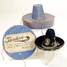 Extremely Rare Antique Mexican Tardan Company Salesman Sample Sombrero 1stdibs Com Sombrero Rare Antique Vintage Sales