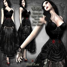 Second Life Marketplace Black Arts Gothic Romance Dress