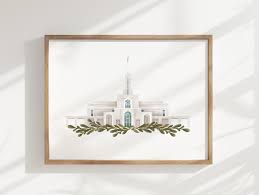 Mt. Timpanogos, Utah, LDS Temple, Watercolor, Instant Download, Wedding  Gift, Home Decor