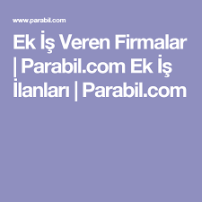 Ek Is Veren Firmalar Ekim