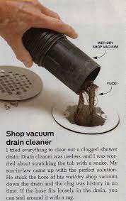 How To Clear A Clogged Drain Researchit Com In 2021 Shower Drain Diy Cleaning Solution Unclog Drain
