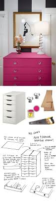 The stacks of deep drawers offer a lot of space for storing a variety of things. Upcycled Alex Drawers Ikea Hack Upcycled Home Decor Colorful Cabinets Furniture Makeover