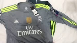 2015/16 real madrid adidas size s football shirt jersey. Real Madrid Away 2015 Adidas T Shirt Unboxing Review Full Hd Youtube