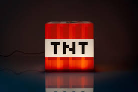 Free Shipping Minecraft Tnt Block 6 Inch Led Mood Light Cube Toynk Toys