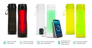 The daily recommended water intake is 91 ounces for women and 125 ounces for men, but know that number includes the fluid intake you're getting. Hidratespark The World S Smartest Water Bottle Keeps You Healthy With New Color And Glow Combinations In Yellow Black And White