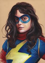 Ms marvel phone wallpaper kamala khan. Ms Marvel Kamala Khan Sketch In Fred Ian S Heroic Comic Art Gallery Room