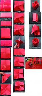 纸玫瑰折一 来自饕餮o的图片分享 堆糖 origami tutorial origami origami rose