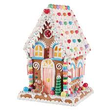 Whether sticking with the classic peppermint, red and white candy canes or using a colorful and fruity flavor, you can candy canes to make the walls, roof, and decorations for your house. One Holiday Way 14 Inch Whimsical Lighted Gingerbread Candy House Ta